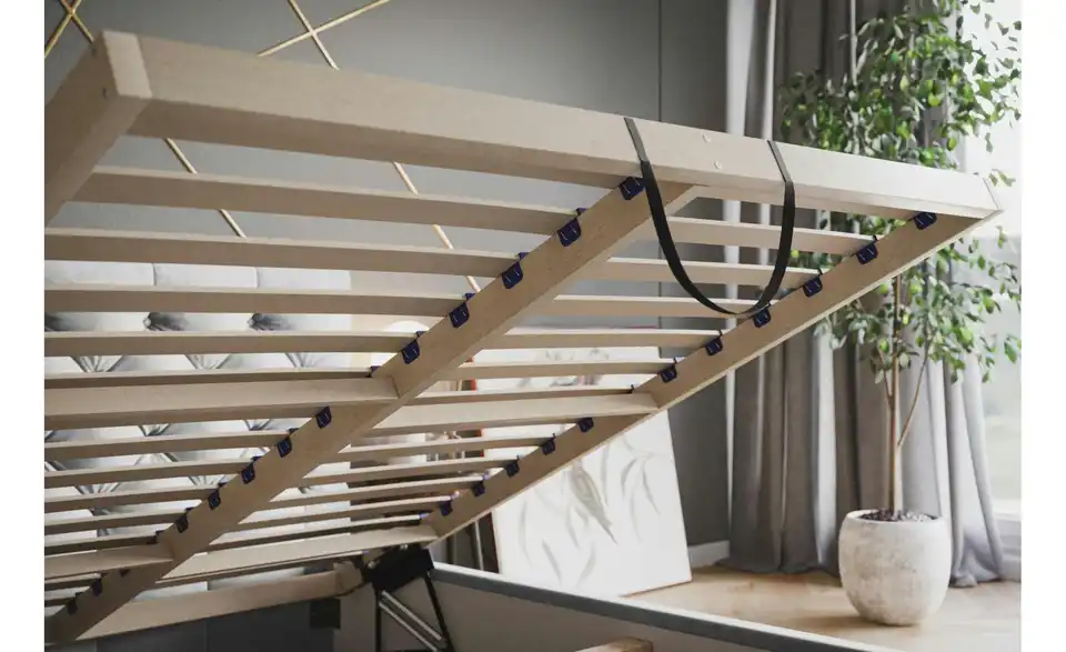 Polsterbett mit Stauraum Southam BHL 128|90|213 cm