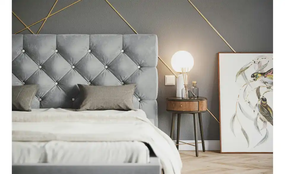 Polsterbett mit Stauraum Southam BHL 128|90|213 cm