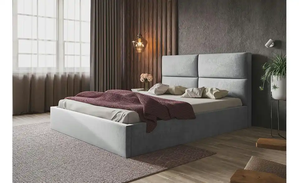 Polsterbett mit Stauraum Slimford BHL 128|90|213 cm