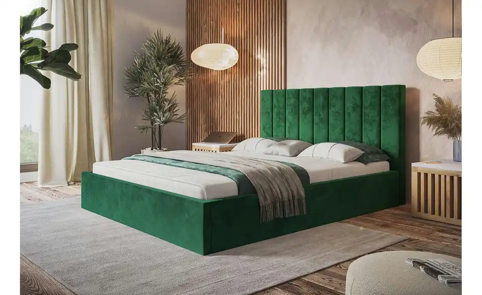 Polsterbett mit Stauraum Selaris BHL 128|90|213 cm