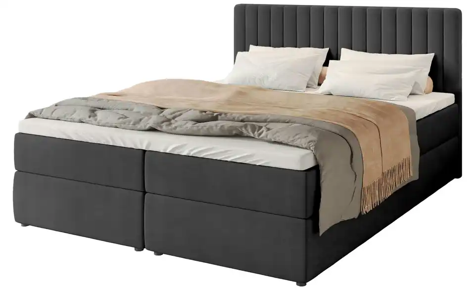 Boxbett mit Bettkasten und Topper Drayton BHL 140|102|207 cm