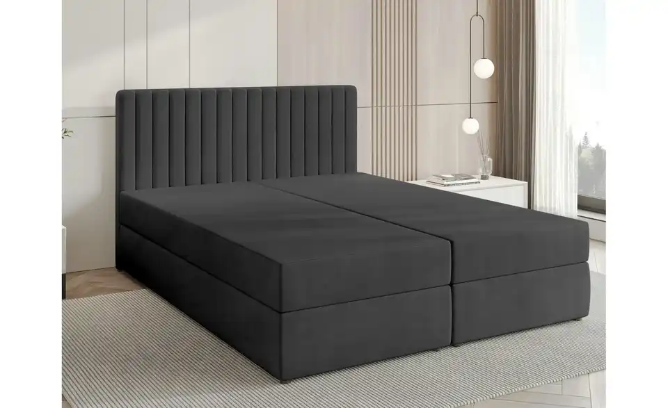 Boxbett mit Bettkasten und Topper Drayton BHL 140|102|207 cm