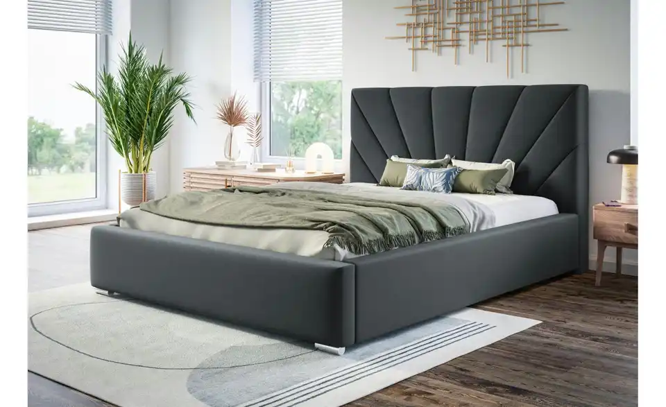 Polsterbett mit Stauraum Slough BHL 140|104|224 cm