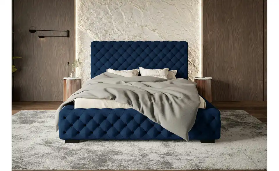 Polsterbett mit Stauraum Wigan BHL 143|107|229 cm