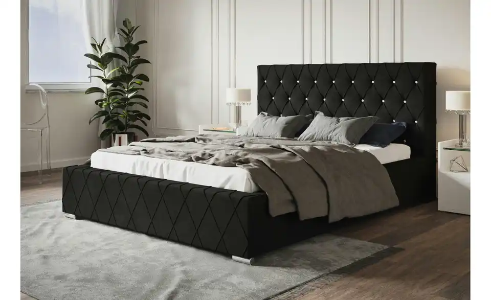 Polsterbett mit Stauraum Bury BHL 140|104|224 cm