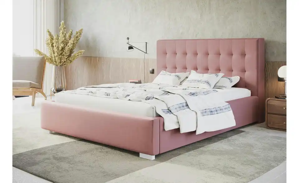 Polsterbett mit Stauraum Crawley BHL 140|104|224 cm