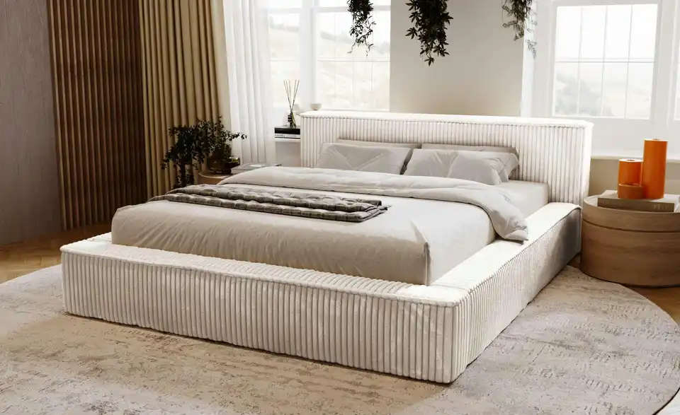 Polsterbett mit Stauraum Langport BHL 155|85|235 cm