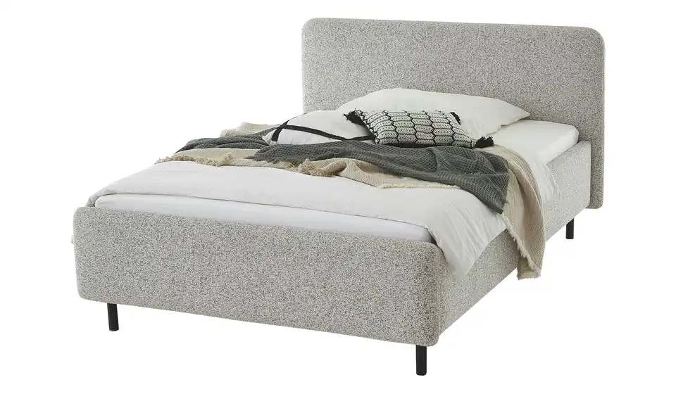 Polsterbett in meliertem Webstoff Primo BHL 164|105|218 cm