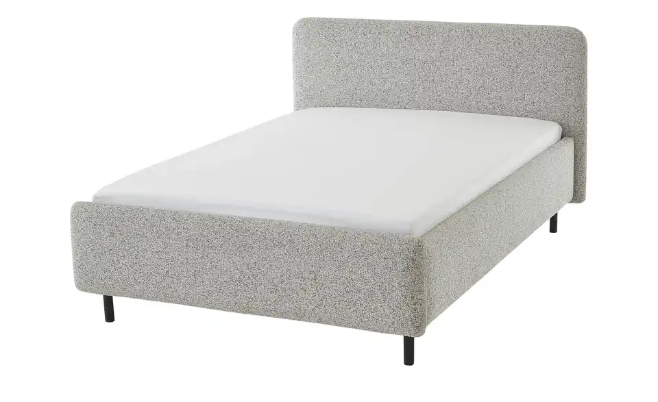 Polsterbett in meliertem Webstoff Primo BHL 164|105|218 cm