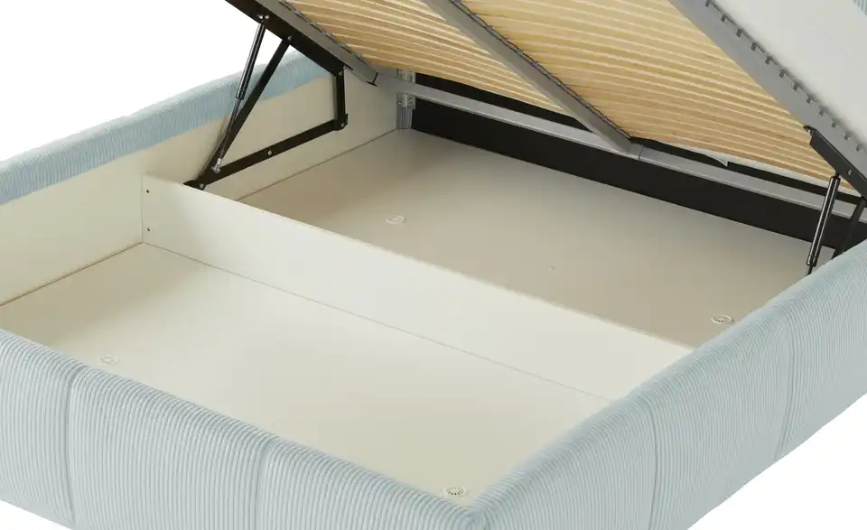 pop Polsterbett mit Bettkasten Pamela BHL 160|113|228 cm