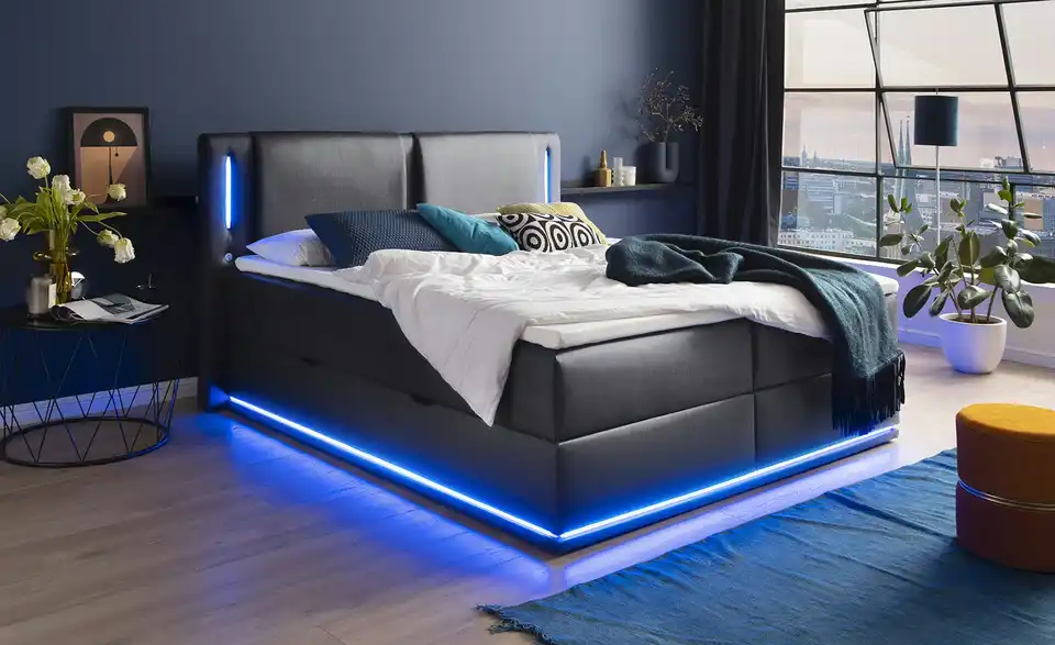 Boxspringbett mit Stauraum Brighton BHL 200|117|208 cm