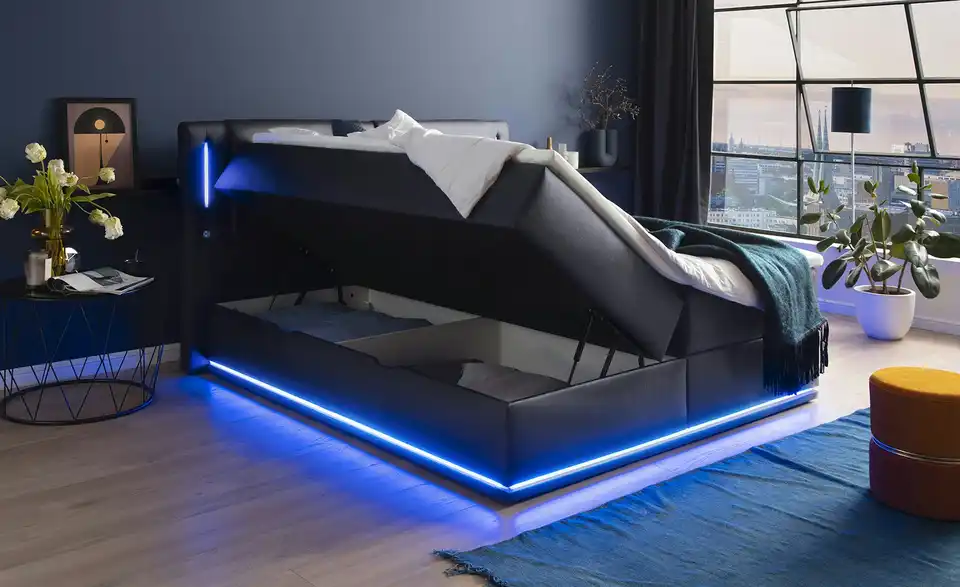 Boxspringbett mit Stauraum Brighton BHL 200|117|208 cm