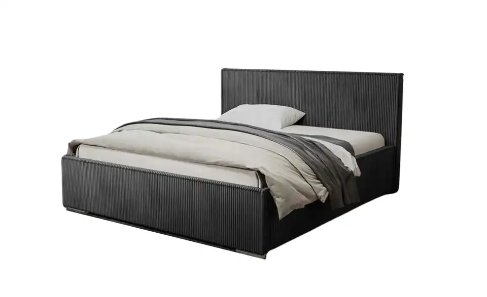 Polsterbett mit Stauraum, Cordbezug Luis BHL 158|100|225 cm