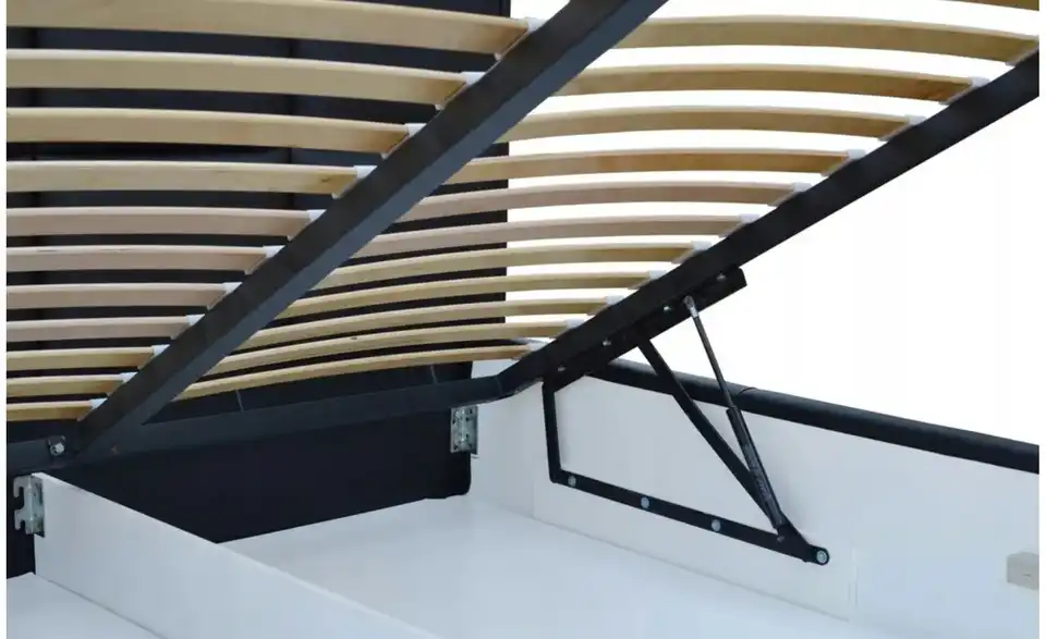 Polsterbett mit Stauraum, Cordbezug Luis BHL 158|100|225 cm