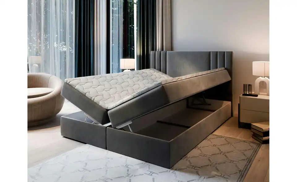 MASSENO Boxbett mit Bettkasten Bres BHL 140|98|207 cm