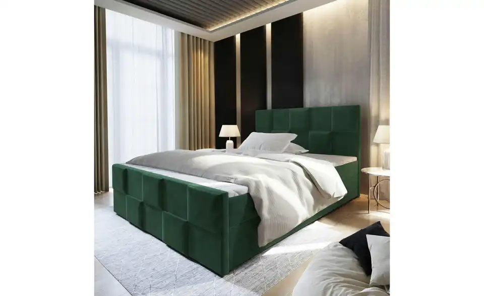 MASSENO Boxbett mit Bettkasten Mona BHL 140|98|214 cm