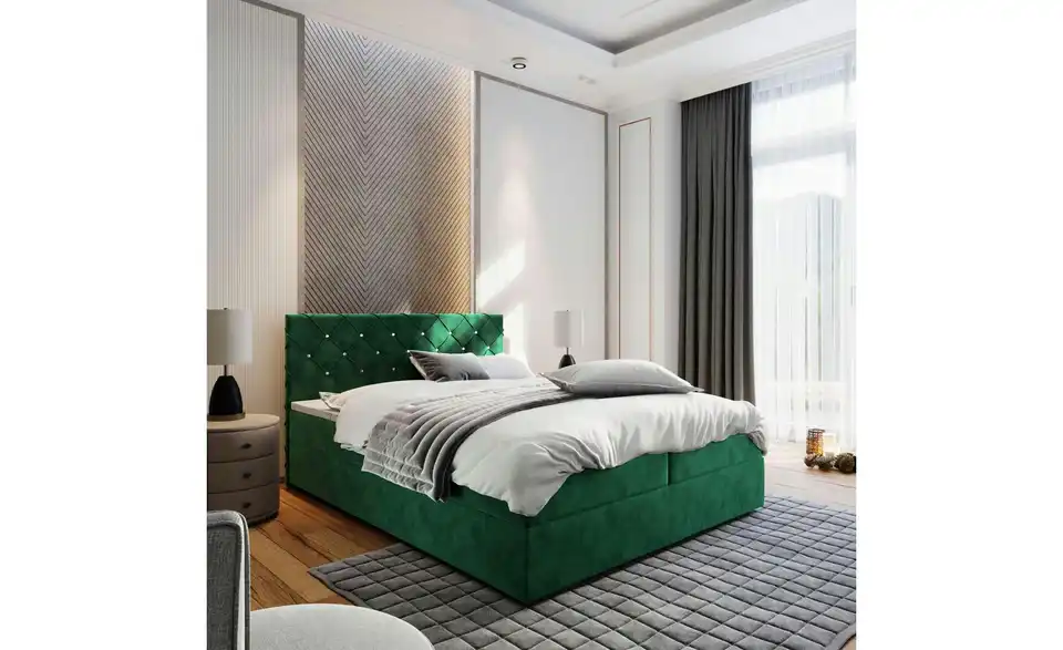 MASSENO Boxbett mit Bettkasten Riva BHL 140|98|207 cm