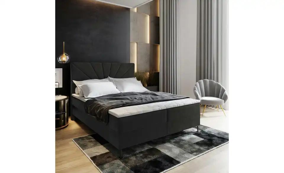 MASSENO Boxbett mit Bettkasten Muri BHL 140|98|207 cm