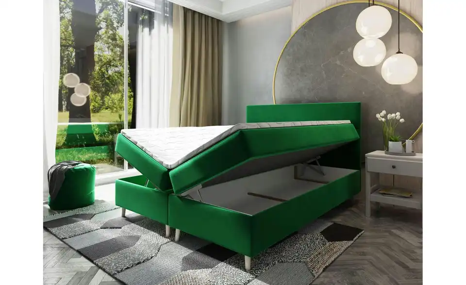 MASSENO Boxbett mit Bettkasten Santa BHL 140|108|207 cm