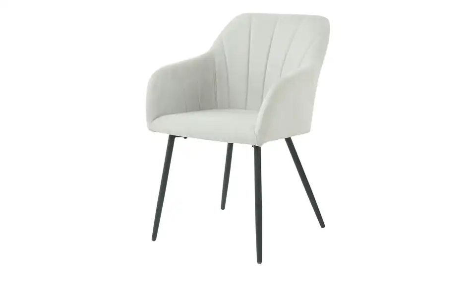 Armlehnstuhl 360° drehbar Leon BHT 58,5|84|54 cm, Webstoff fein