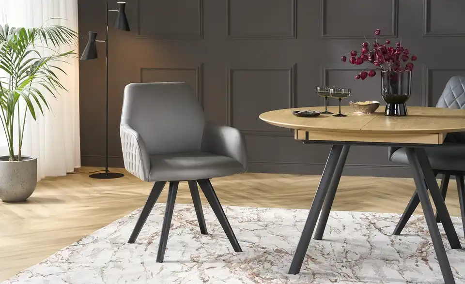 Dine + Mine Esszimmerstuhl Bristol 2 BHT 61|88|66,5 cm, Mikrofaser Dine + Mine Esszimmerstuhl Bristol 2 BHT 61|88|66,5 cm, Mikrofaser