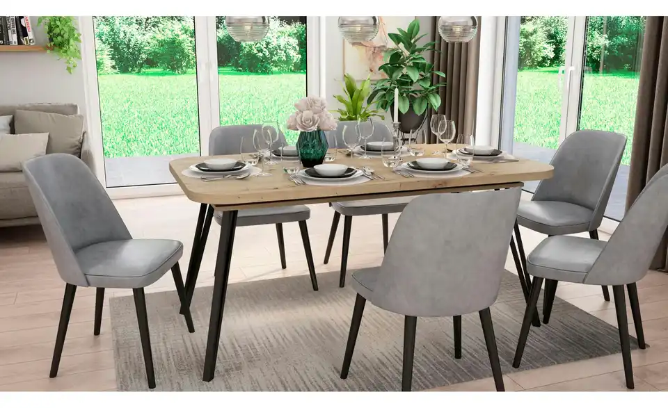 Esstisch mit Auszug Life BHL 160|76|90 cm