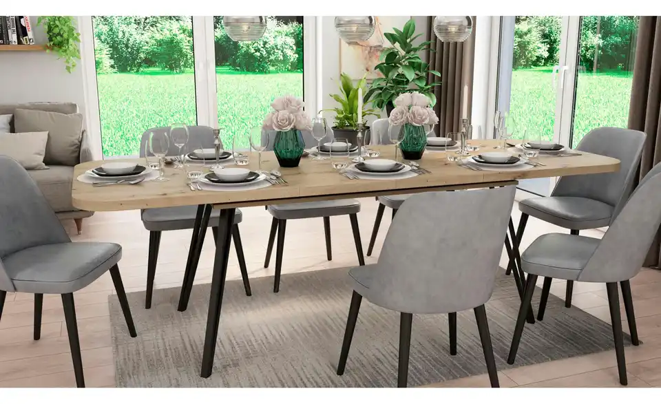 Esstisch mit Auszug Life BHL 160|76|90 cm