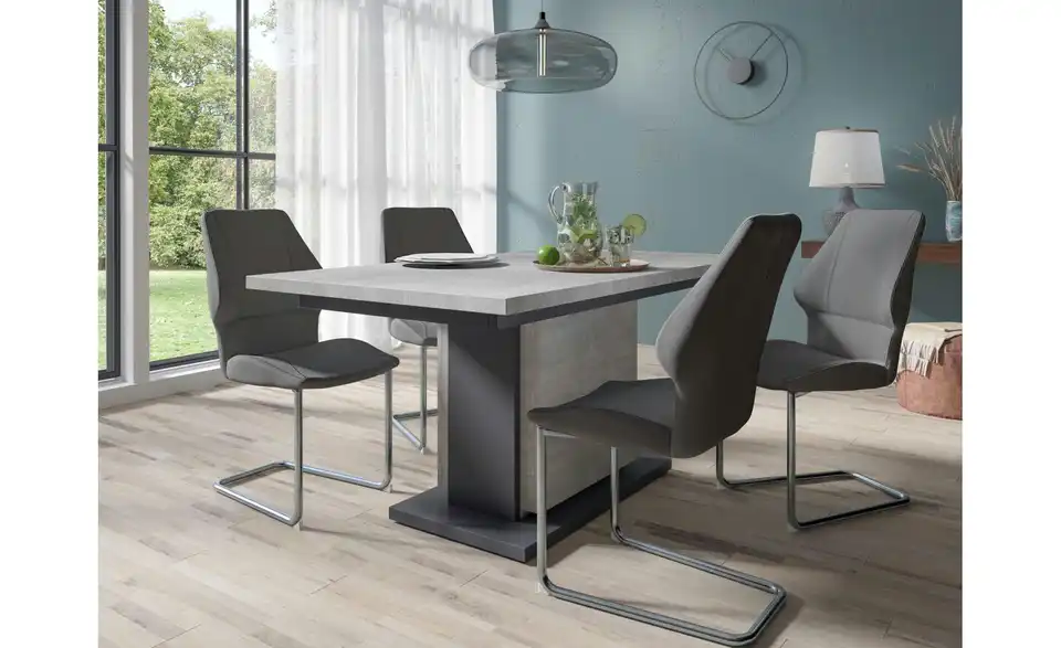 Säulentisch mit Auszug Britta BHL 140|75|80 cm