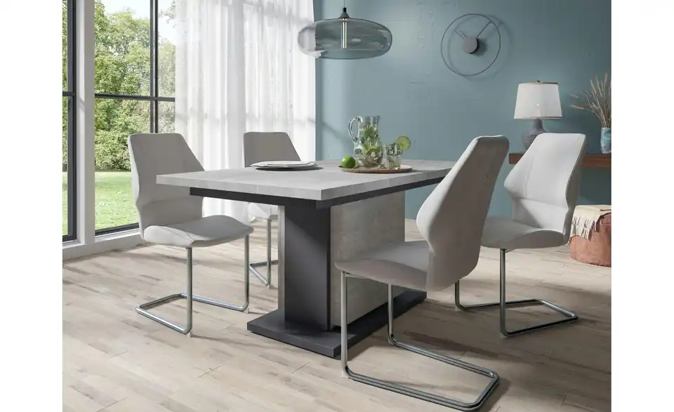 Säulentisch mit Auszug Britta BHL 140|75|80 cm