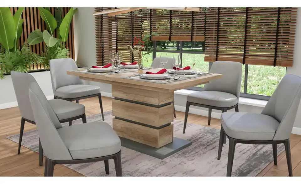 Esstisch mit Auszug Bea BHL 140|75|90 cm Esstisch mit Auszug Bea BHL 140|75|90 cm