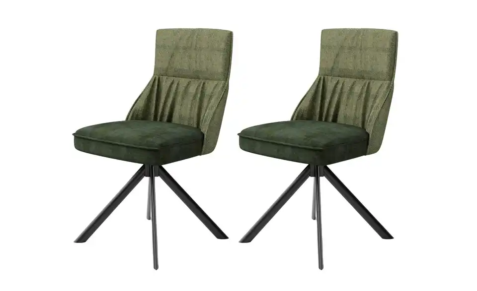 Esszimmerstuhl 2er-Set California BHL 50|89|56 cm, Webstoff