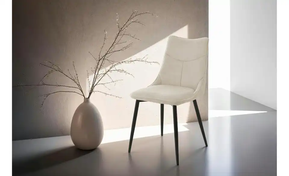 Esszimmerstuhl 2er-Set Carlo BHL 59|88|47 cm, Webstoff