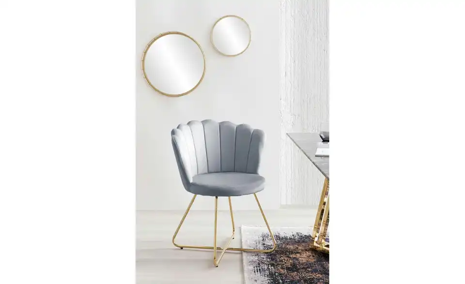 Stuhl 2er-Set BHL 69,5|85|66 cm, Samt