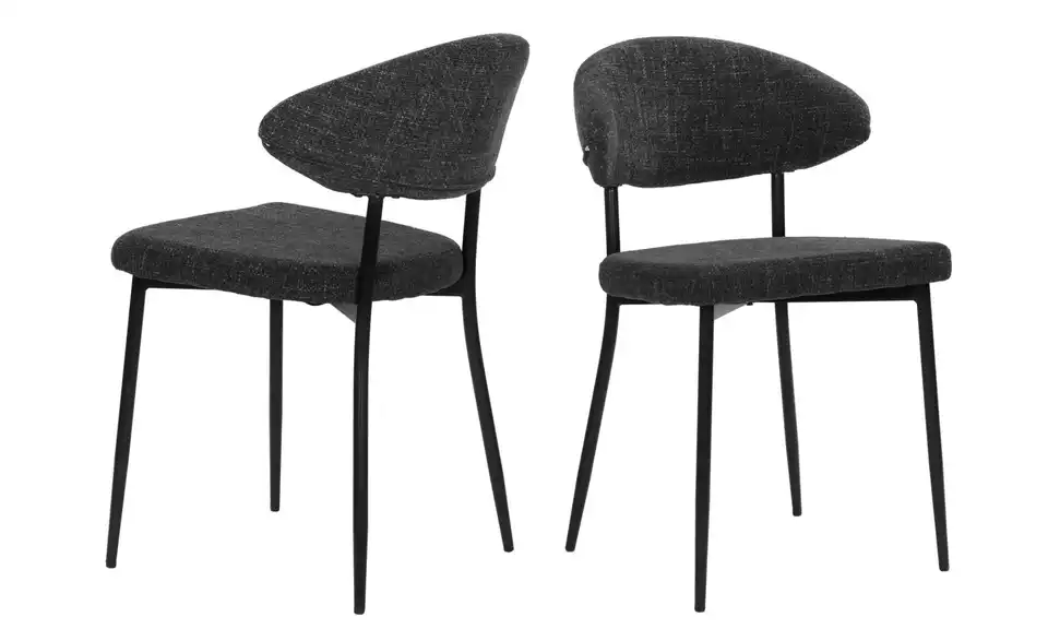 Stuhl 2er-Set BHL 56|82|53 cm, Flachgewebe