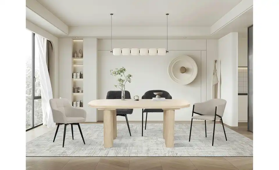 Armlehnstuhl 2er-Set BHL 60|76|52 cm, Flachgewebe