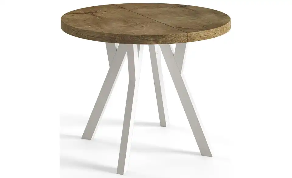 Esstisch ausziehbar Ove L 80 cm, Ø 80 cm