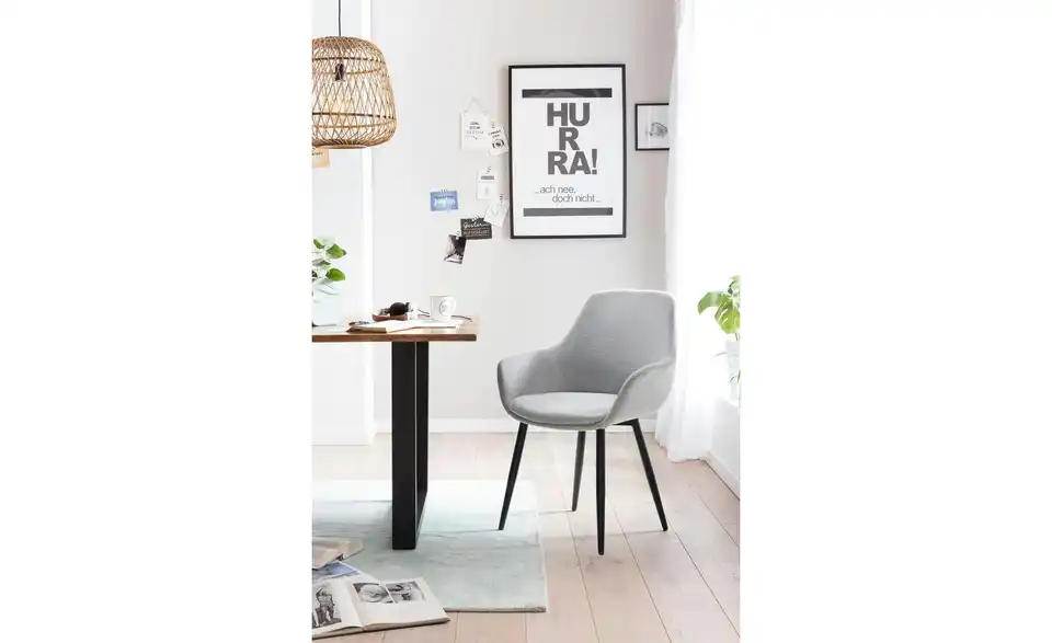 Armlehnstuhl 2er-Set BHL 64|86|59 cm, Webstoff