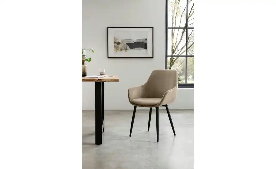 Armlehnstuhl 2er-Set BHL 64|86|59 cm, Cordstoff