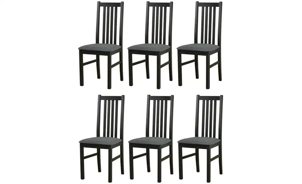 Esszimmerstuhl 6er-Set Peter BHL 43|94|40 cm, Webstoff
