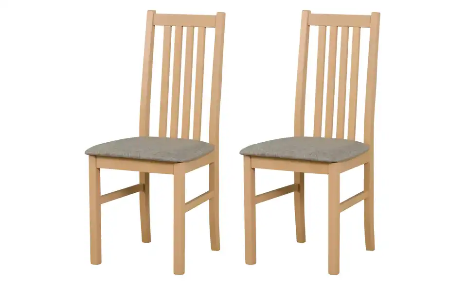 Esszimmerstuhl 2er-Set Comer BHL 43|94|40 cm, Webstoff