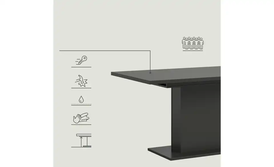 Esstisch ausziehbar  Moritz BHL 150|76|90 cm
