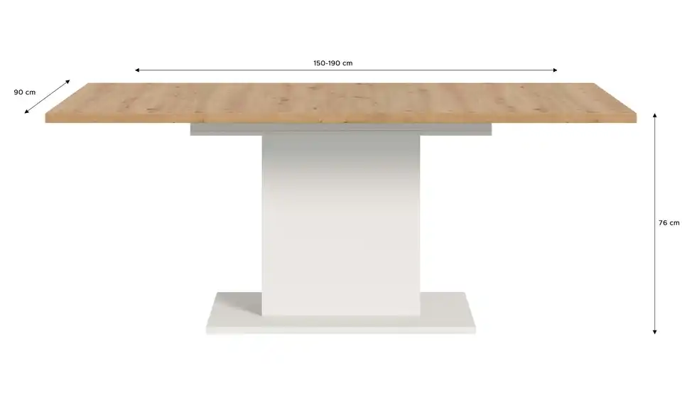Esstisch ausziehbar Moritz BHL 150|76|90 cm