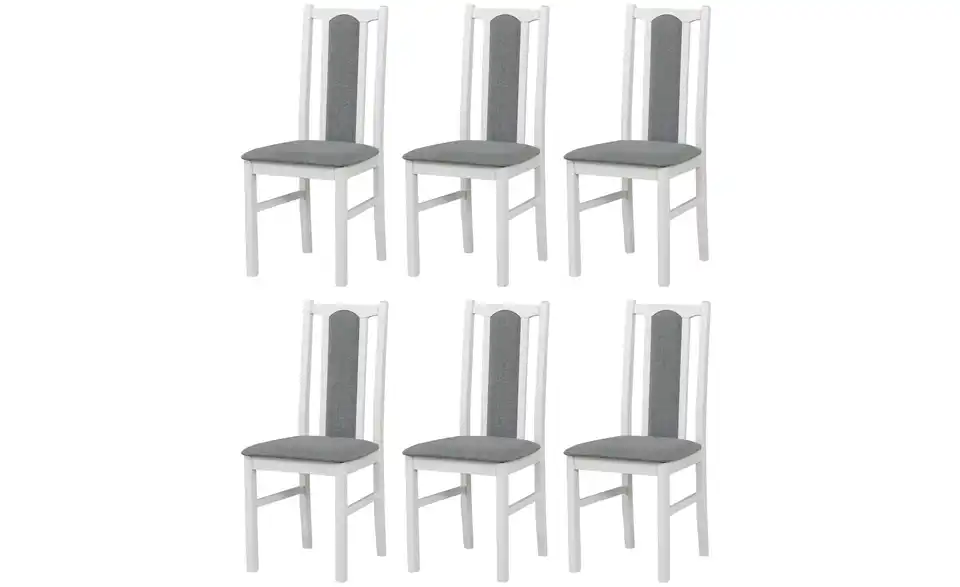 Esszimmerstuhl 6er-Set BHL 43|94|40 cm, Webstoff