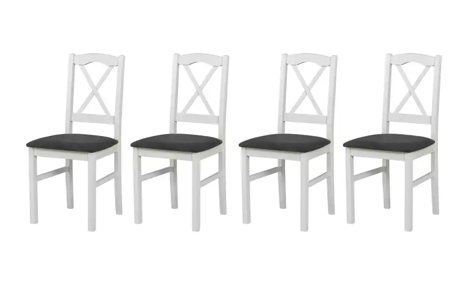 Esszimmerstuhl 4er-Set BHL 43|94|40 cm, Webstoff