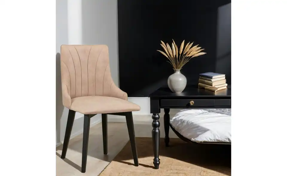 Esszimmerstuhl 6er-Set BHL 48|83|46 cm, Webstoff