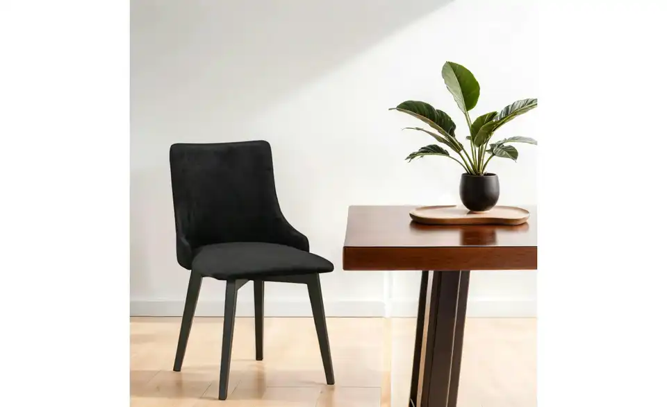 Esszimmerstuhl 4er-Set Monti BHL 48|83|46 cm, Webstoff