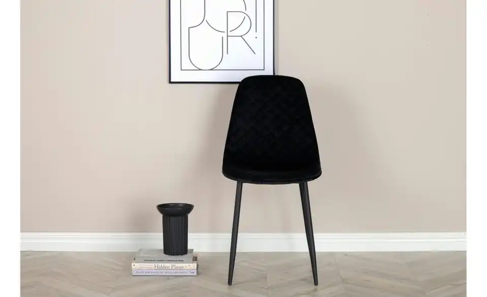 Esszimmerstuhl 2er-Set aus Samt Polar BHL 46|88|53 cm, Samt