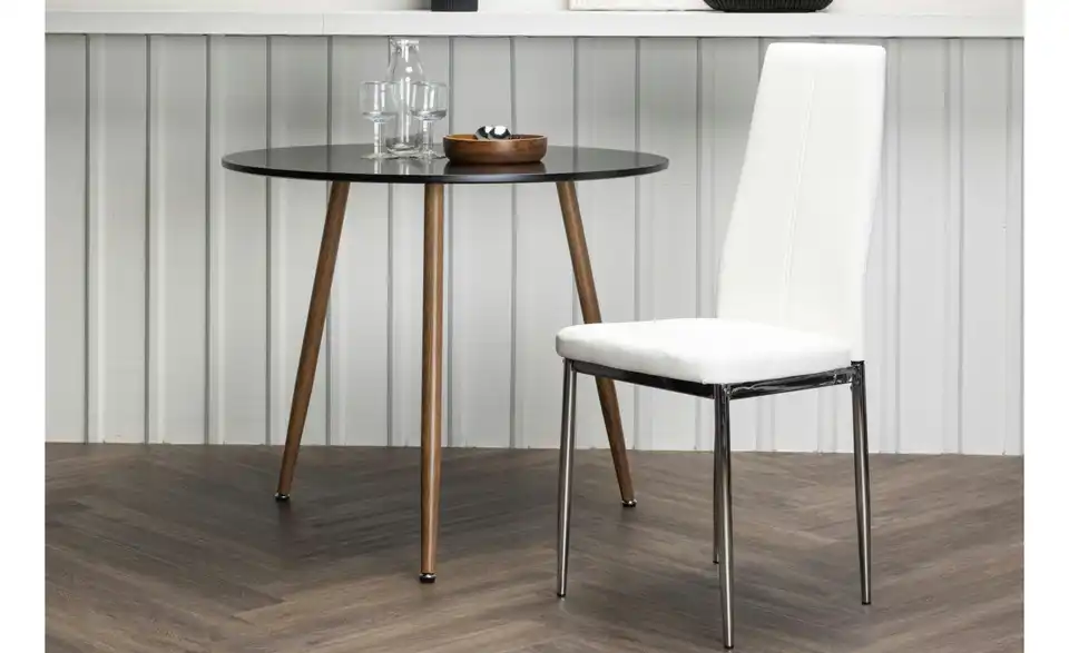 Esszimmerstuhl 2er-Set Ven BHL 42|99|45 cm, Kunstleder Esszimmerstuhl 2er-Set Ven BHL 42|99|45 cm, Kunstleder