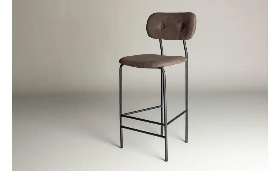 Barhocker 2er-Set Verl BHL 47|105|49 cm, Webstoff