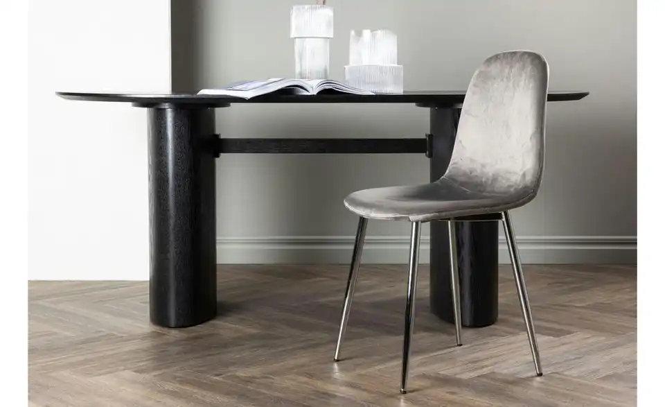 Esszimmerstuhl 2er-Set aus Samt Eva BHL 45|89|42 cm, Samt